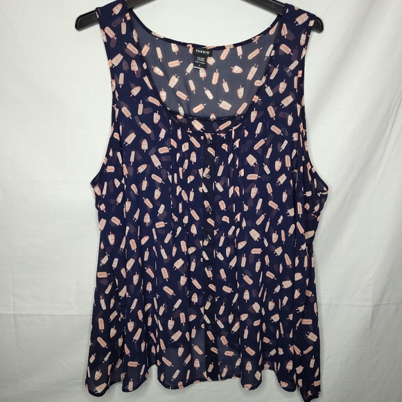 torrid Tops - TORRID SLEEVELESS SUMMER POPSICLE TOP NWOT 4X